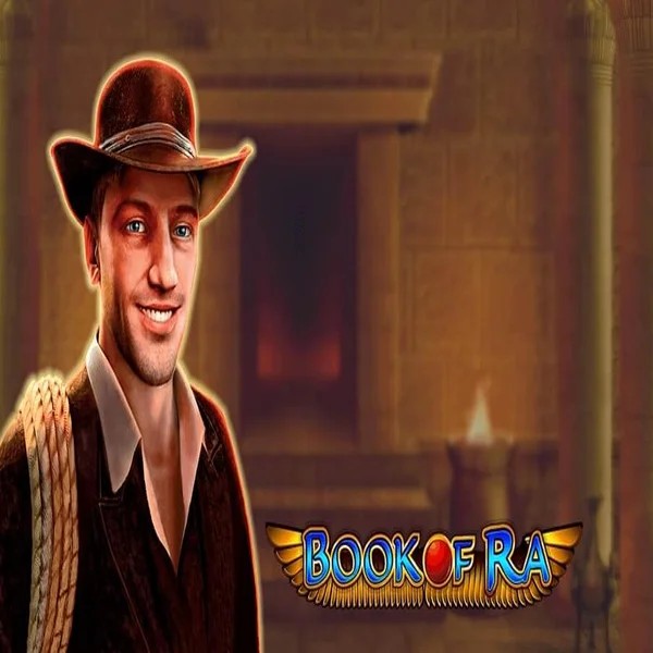 Book of Ra online game logo by Greentube on wild-robins.gr