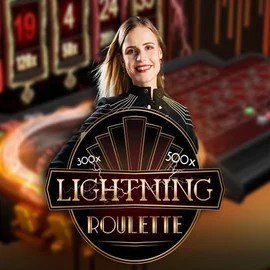 Lightning Roulette game by Evolution – logo hosted on Wild Robin Casino