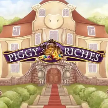Slots logo of Piggy Riches from NetEnt at Wild Robin Casino